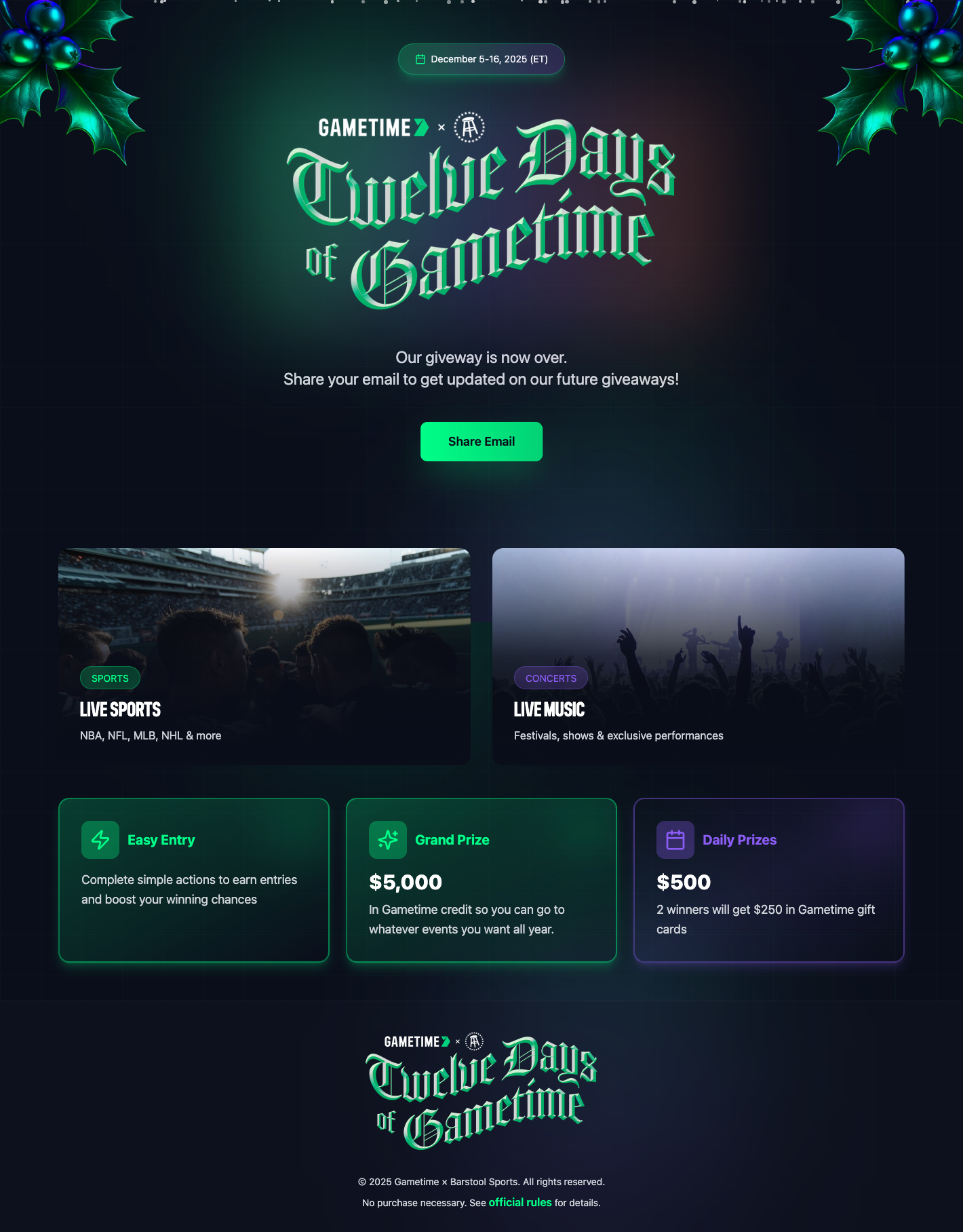 Gametime: 12 Days of Gametime