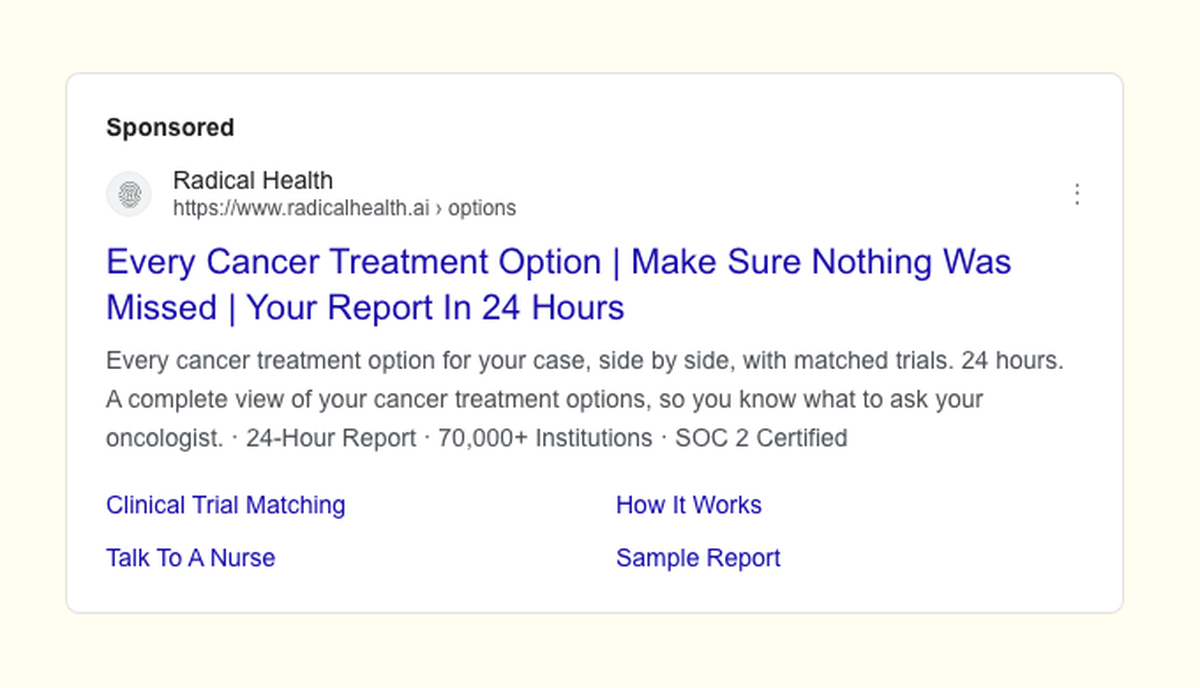 Radical Health, D2C Patient Acquisition — image 4
